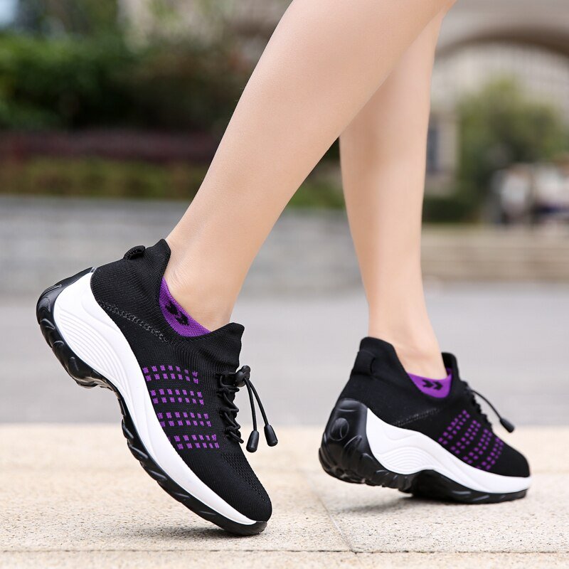 Ortho Stretch Cushion Shoes - Purple