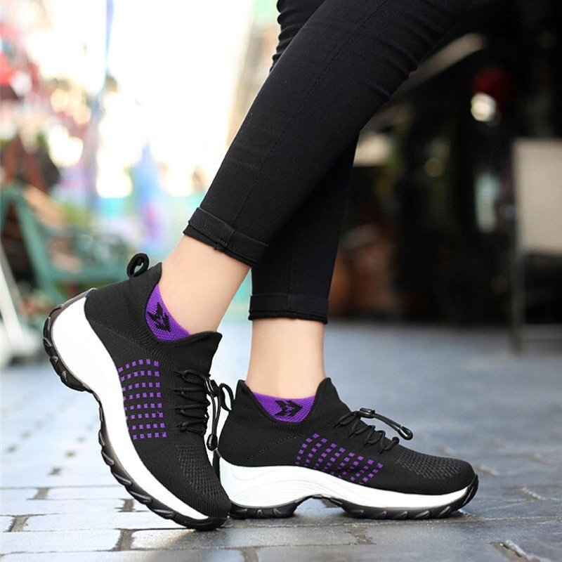 Ortho Stretch Cushion Shoes - Purple