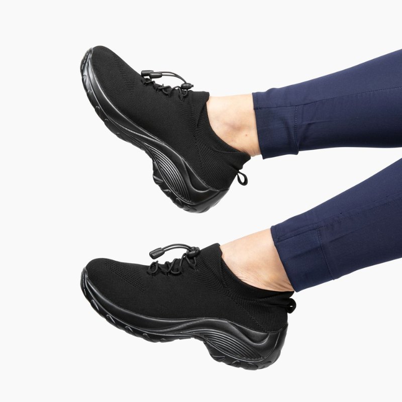 Ortho Stretch Cushion Shoes - Black