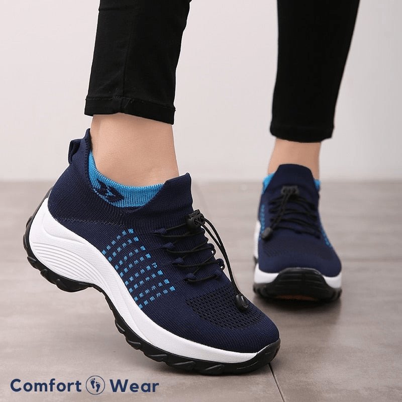 Ortho Stretch Cushion Shoes - Blue