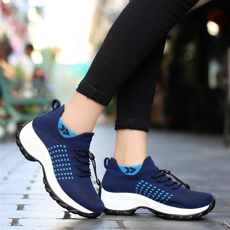Ortho Stretch Cushion Shoes - Blue